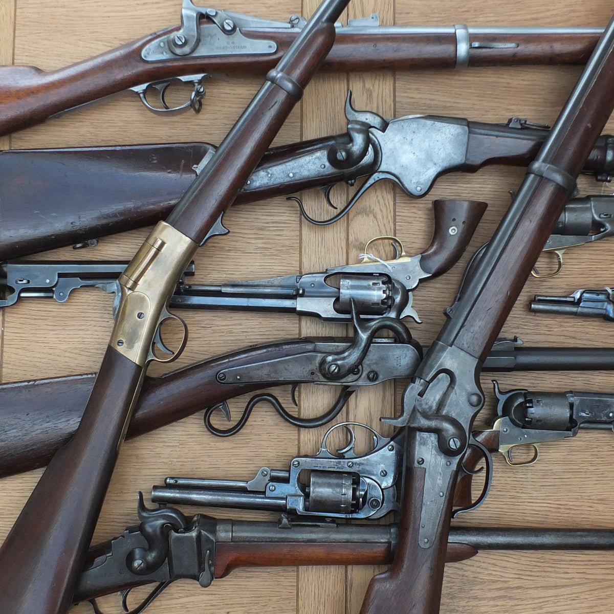 Confederate Inspected and Inventory Numbered Enfield Rifle Musket, image size:1200x1200