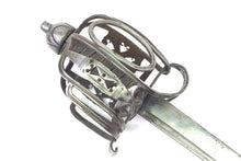 Load image into Gallery viewer, Royal Horse Guards Officers Basket Hilt Back Sword. SN 9134