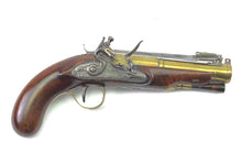 Load image into Gallery viewer, Good Flintlock Brass Barrel Blunderbuss Pistol. SN 9137