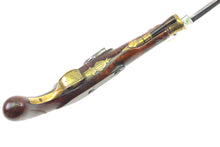 Load image into Gallery viewer, Good Flintlock Brass Barrel Blunderbuss Pistol. SN 9137