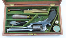 Load image into Gallery viewer, Deane Harding Double Action Percussion Revolver., Cased, Rare. Ref 9202
