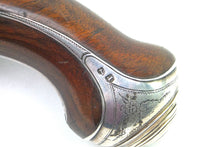 Load image into Gallery viewer, Flintlock Carriage Pistol by W. Paris, Silver Mounted Double Barreled. SN 9072