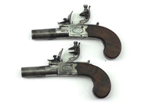 Load image into Gallery viewer, Flintlock Carriage Pistols by Ryan & Watson, Rare Cased Set of 3 Pistols. SN X3026