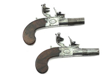 Load image into Gallery viewer, Flintlock Carriage Pistols by Ryan & Watson, Rare Cased Set of 3 Pistols. SN X3026