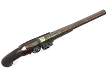 Load image into Gallery viewer, Flintlock Silver Mounted Duelling Pistols By Clarke & Son, Very Fine Cased Pair. SN 9087