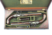 Load image into Gallery viewer, Flintlock Duelling Pistols by Grierson, Very Fine Cased Pair. (Ref 9170)