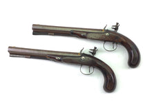 Load image into Gallery viewer, Flintlock Duelling Pistols by Wogdon & Barton, good pair. SN 9126