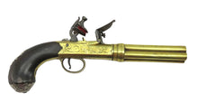 Load image into Gallery viewer, Flintlock Four Barrel Volley Pistol by Wilson, London. Ref 9331