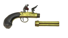 Load image into Gallery viewer, Flintlock Four Barrel Volley Pistol by Wilson, London. Ref 9331