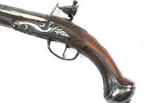 Load image into Gallery viewer, Rare Long Flintlock Holster Pistols by W. Turvey. SN 9117
