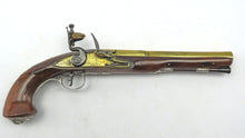 Load image into Gallery viewer, Flintlock Silver Mounted Holster Pistols by W Turvey. Ref 9266