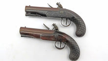 Load image into Gallery viewer, Flintlock Man Stopper Pistols by H. W. Mortimer. Ref X3322