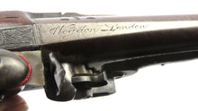 Load image into Gallery viewer, Flintlock Officers Pistols by Wogdon, Cased Pair. Ref X3308