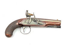 Load image into Gallery viewer, Flintlock Overcoat Pistols by Mortimer Son, Cased Pair. Ref X3311