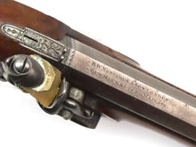 Load image into Gallery viewer, Flintlock Overcoat Pistols by Mortimer Son, Cased Pair. Ref X3311