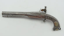 Load image into Gallery viewer, Scottish Steel & Silver Scroll Butt Belt Flintlock Pistol by Murdoch. Ref X3272