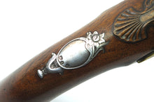 Load image into Gallery viewer, Pair of Flintlock Silver Mounted Pistols by Hadley. (Ref 9169)