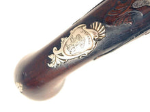 Load image into Gallery viewer, Flintlock Queen Anne Pistols by Griffin of Bond Street, a historic pair. SN 9052