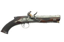 Load image into Gallery viewer, Rifled Flintlock Artillery Officers Pistols by Thomas Styan of Manchester, very fine pair. SN X3025