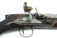 Load image into Gallery viewer, Rifled Flintlock Artillery Officers Pistols by Thomas Styan of Manchester, very fine pair. SN X3025