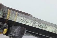 Load image into Gallery viewer, Rifled Flintlock Artillery Officers Pistols by Thomas Styan of Manchester, very fine pair. SN X3025