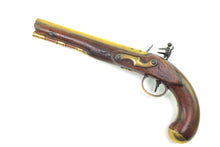 Load image into Gallery viewer, Flintlock Royal Mail Guards Pistol by H. W. Mortimer Co, very fine. SN 9065