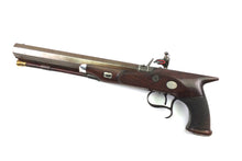 Load image into Gallery viewer, Flintlock Saw Handle Duelling Pistol by R. Hollis. Ref 9177