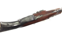 Load image into Gallery viewer, Flintlock Saw Handle Duelling Pistol by R. Hollis. Ref 9177