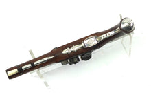 Load image into Gallery viewer, Fine Quality Pair of Flintlock Silver Mounted Holster Pistols. SN 9106