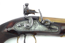 Load image into Gallery viewer, Flintlock Travelling Pistols, fine cased pair. SN 9103