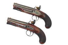 Load image into Gallery viewer, Travelling Flintlock Pistols By H.W. Mortimer, For Sir Edward Pellew. SN 9152