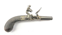 Load image into Gallery viewer, Flintlock Side Action Travelling Pistols by Mortimer, Very Fine Cased Pair. Ref X3323