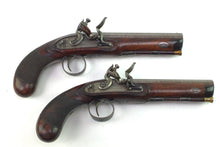 Load image into Gallery viewer, Flintlock Travelling Pistols by J. Thompson, Very Fine Pair. SN 9060