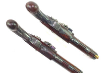 Load image into Gallery viewer, Flintlock Travelling Pistols by J. Thompson, Very Fine Pair. SN 9060