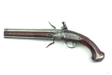 Load image into Gallery viewer, English Flintlock Wender Holster Pistol by Turvy, very rare. SN 9129