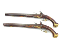 Load image into Gallery viewer, Rare Brace of Earl of Hertford Holster Flintlock Holster Pistols by Pickfatt. SN X3022
