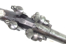 Load image into Gallery viewer, Double Flintlock Single Trigger Turn Off Pistols For Certainty Of Fire By Barbar, Extremely Rare Pair. SN 9059