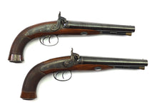 Load image into Gallery viewer, Howdah Pistols, A Very Fine Unfired Cased Pair. Ref 9164
