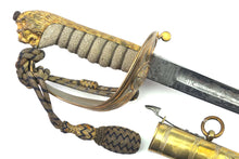 Load image into Gallery viewer, Naval Officers Sword, 1827 pattern, very fine. SN 9077