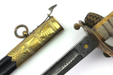 Load image into Gallery viewer, Naval Officers Sword, 1827 pattern, very fine. SN 9077
