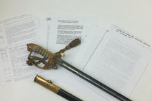Load image into Gallery viewer, Royal Naval Sword 1827 Pattern. SN 9124