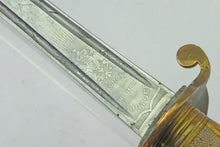 Load image into Gallery viewer, 1827 Pattern Naval Sword with Claymore Blade, rare. SN X3112