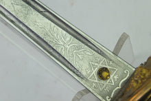 Load image into Gallery viewer, 1827 Pattern Naval Sword with Claymore Blade, rare. SN X3112
