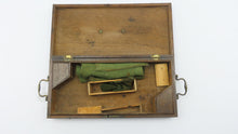 Load image into Gallery viewer, Oak Caddy Topped Mahogany Duelling Pistol Case. Ref X3340