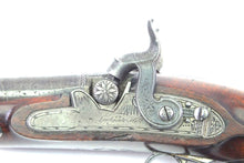 Load image into Gallery viewer, Double Barrelled Percussion Carriage Pistols by T. Mortimer & Son, fine cased pair. SN 9061