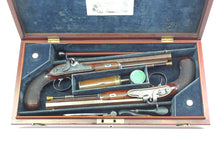 Load image into Gallery viewer, Percussion Duelling Pistols by P Wilkinson Cased Pair. SN 9122