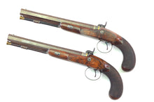 Load image into Gallery viewer, Percussion Duelling Pistols by P Wilkinson Cased Pair. SN 9122