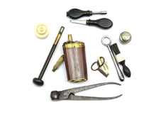 Load image into Gallery viewer, Cased Percussion Muff Pistols, Rare Very Small Pair. Ref 9186