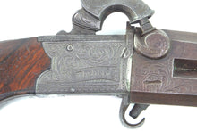 Load image into Gallery viewer, Percussion Box Lock Turn Over Pistol by W & J Rigby, Irish, 32 Bore, unusual. SN 9056