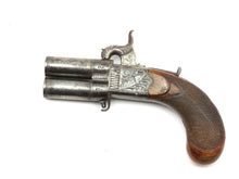 Load image into Gallery viewer, Over & Under Turnover Percussion Pocket Pistol by Hewson. Ref X3304